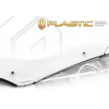 Дефлектор капота Fiat Ducato (Шелкография белая) (2014)