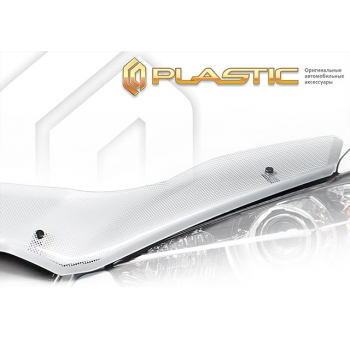 Дефлектор капота Fiat Ducato (Шелкография серебро) (2014)