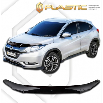 Дефлектор капота Honda Vezel (Серия "Хром" золото) 