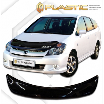 Дефлектор капота Honda Stream (Серия "Хром" золото) (2004-2006)