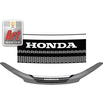 Дефлектор капота Honda CR-V (Серия "Art" серебро) (2012-2017)