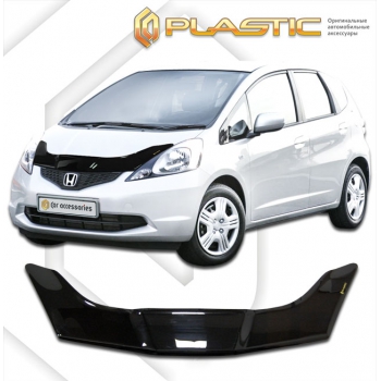 Дефлектор капота Honda Fit (Classic черный) (2008-2013)