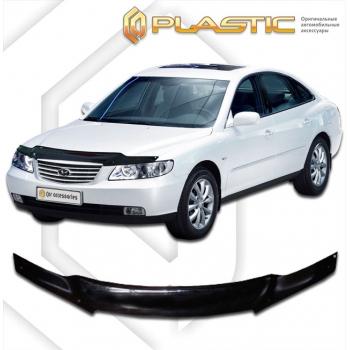 Дефлектор капота Hyundai Grandeur (Серия "Хром" золото)