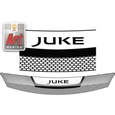 Дефлектор капота Nissan Juke (Серия "Art" белая)