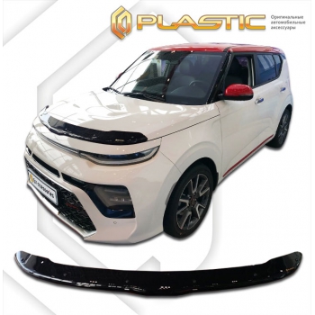Дефлектор капота Kia Soul 3 поколение (Classic черный)