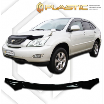 Дефлектор капота Lexus RX 2003-2009 (Серия "Хром" серебро)