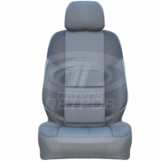 "А10" Renault Duster I пок. (2010-2015) / Nissan Terrano III пок. (2014-н.в.) 2/3, +airbag; СЕРЫЙ; экокожа-ЖАККАРД